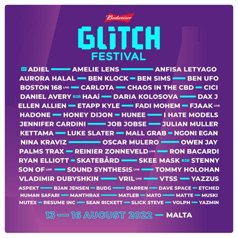 glitch festival 2022 schedule.